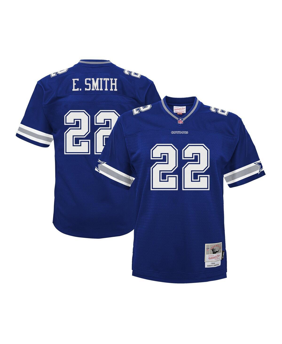 Mens Mitchell & Ness Emmitt Smith Dallas Cowboys Big & Tall 1996 Legacy Retired Player Jersey Blue Product Image