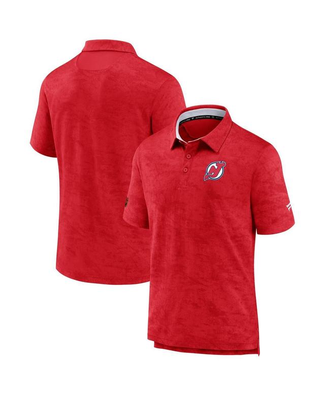 Mens Fanatics Branded Red New Jersey Devils Special Edition 2.0 Authentic Pro Polo Product Image