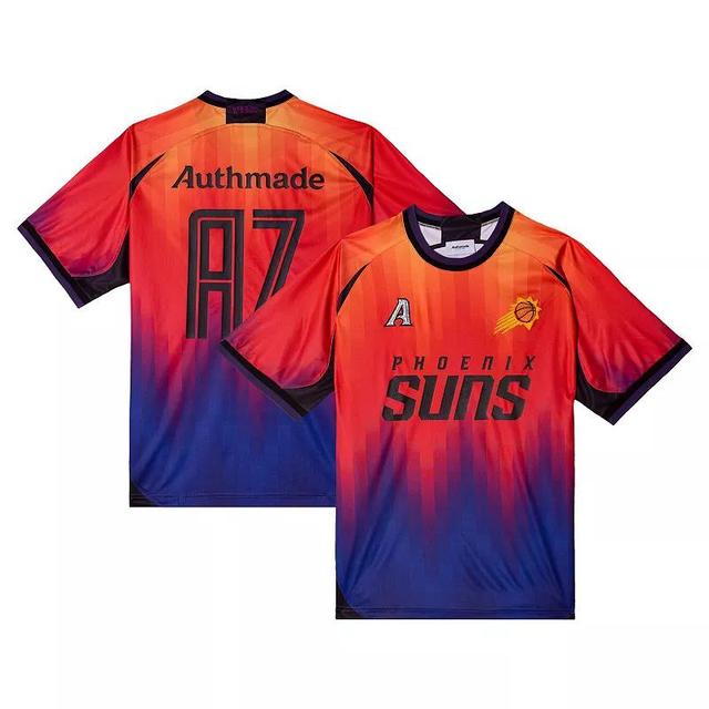 Mens Authmade x NBA Orange Phoenix Suns Soccer Kit Fashion Jersey Product Image