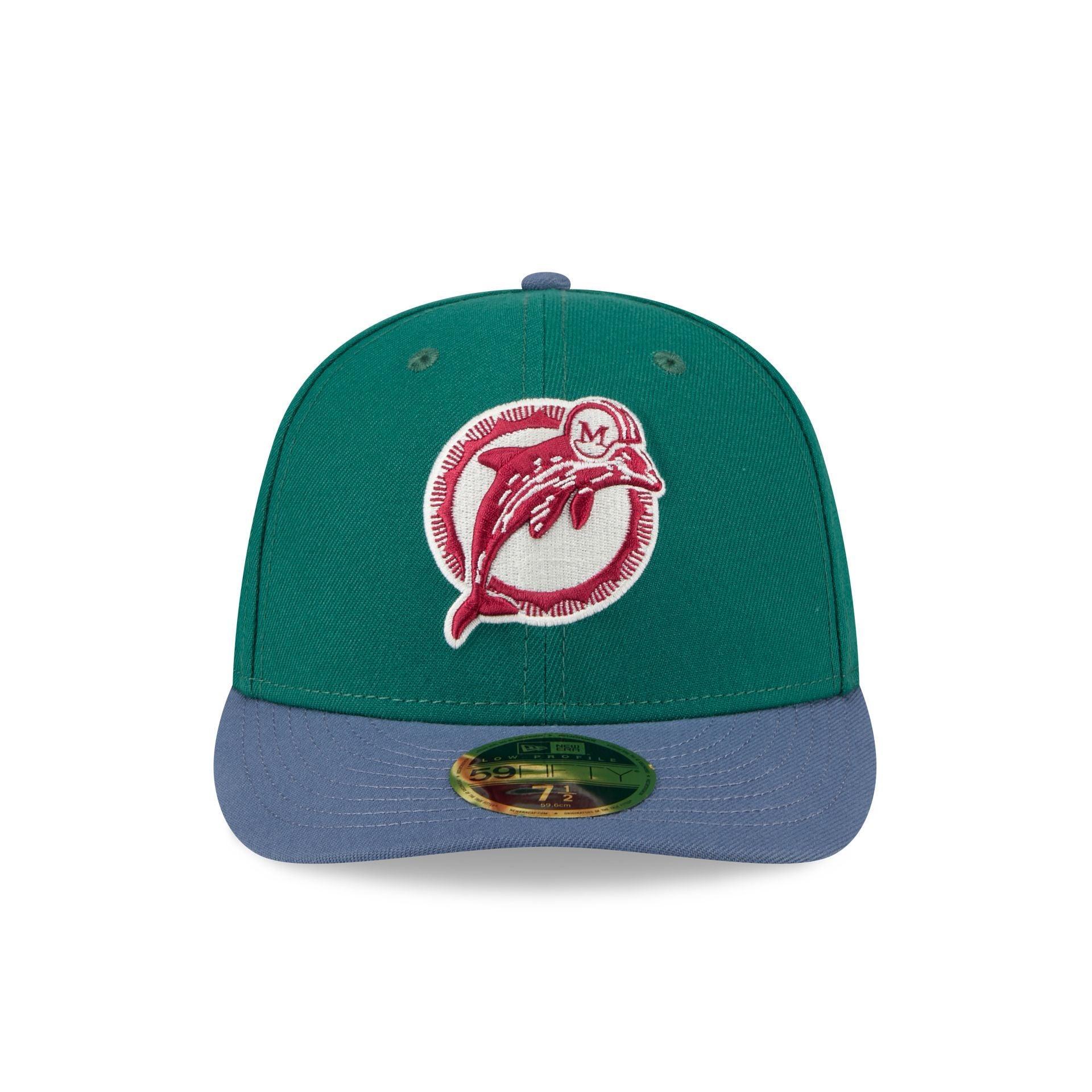 Miami Dolphins Green Gemstone Low Profile 59FIFTY Fitted Hat Male Product Image