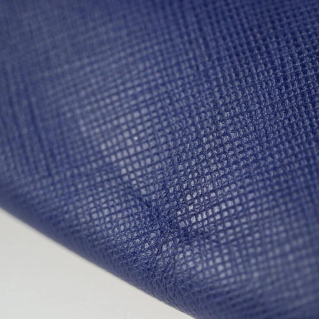 Saffiano Leather Clutch Bag () In Blue Product Image