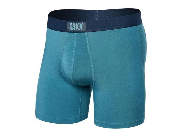 SAXX UNDERWEAR Vibe Super Soft Boxer Brief (Hydro Blue) Men's Underwear Product Image