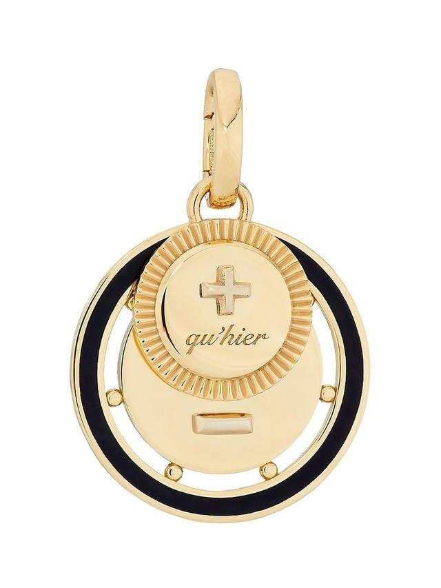 Womens Vivacity 18K Yellow Gold & Ceramic Ever Growing Love Medallion Product Image