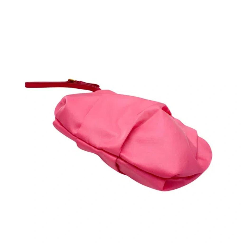 Ribbon Pink Synthetic Clutch Bag () Product Image