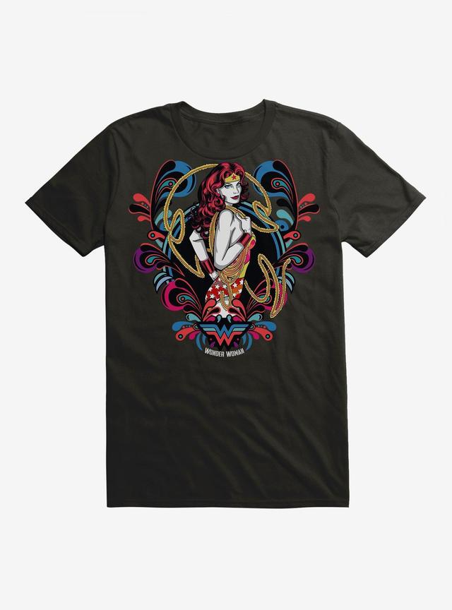 DC Comics Wonder Woman Paisley T-Shirt Product Image