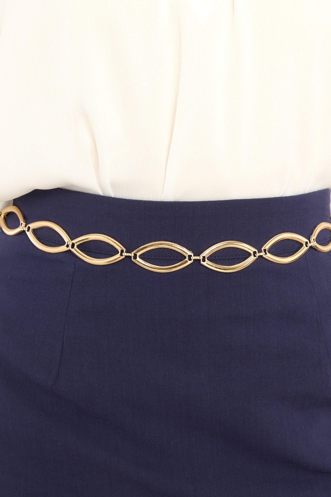 On The Way Gold Chain Belt Product Image