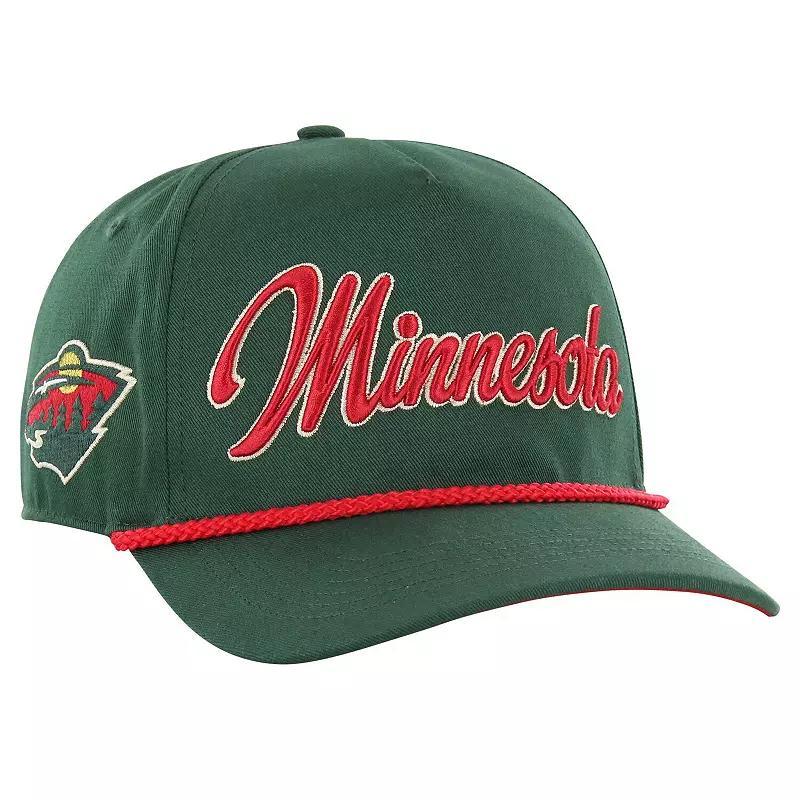 Mens 47 Minnesota Wild Overhand Logo Side Patch Hitch Adjustable Hat Product Image