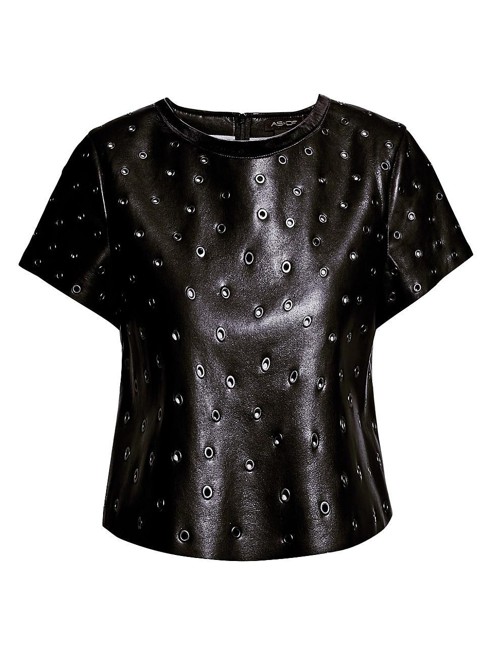 Womens Jude Recycled Leather Tee Product Image