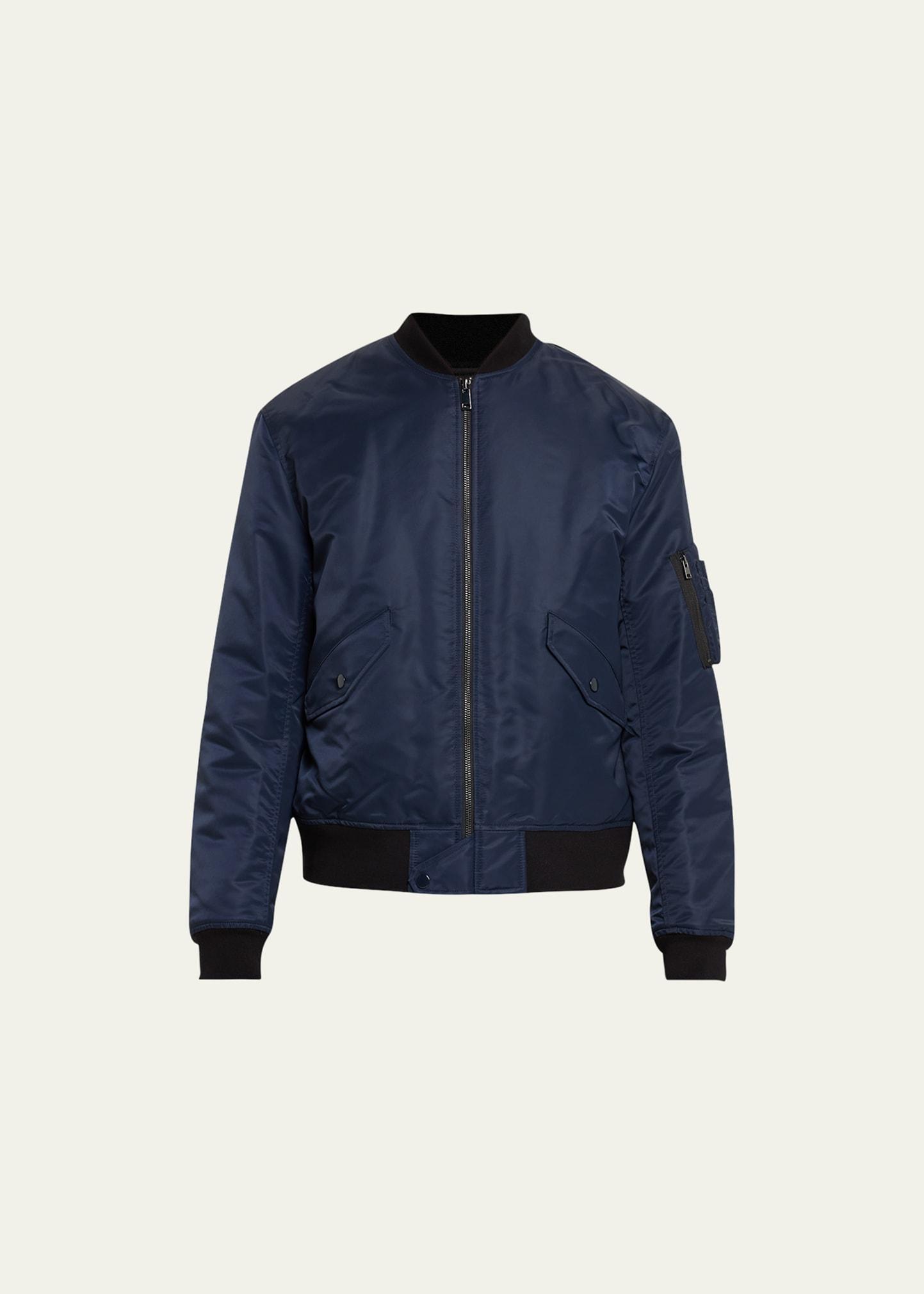 Theory Flight Bomber Jacket in Recycled Nylon  male Product Image