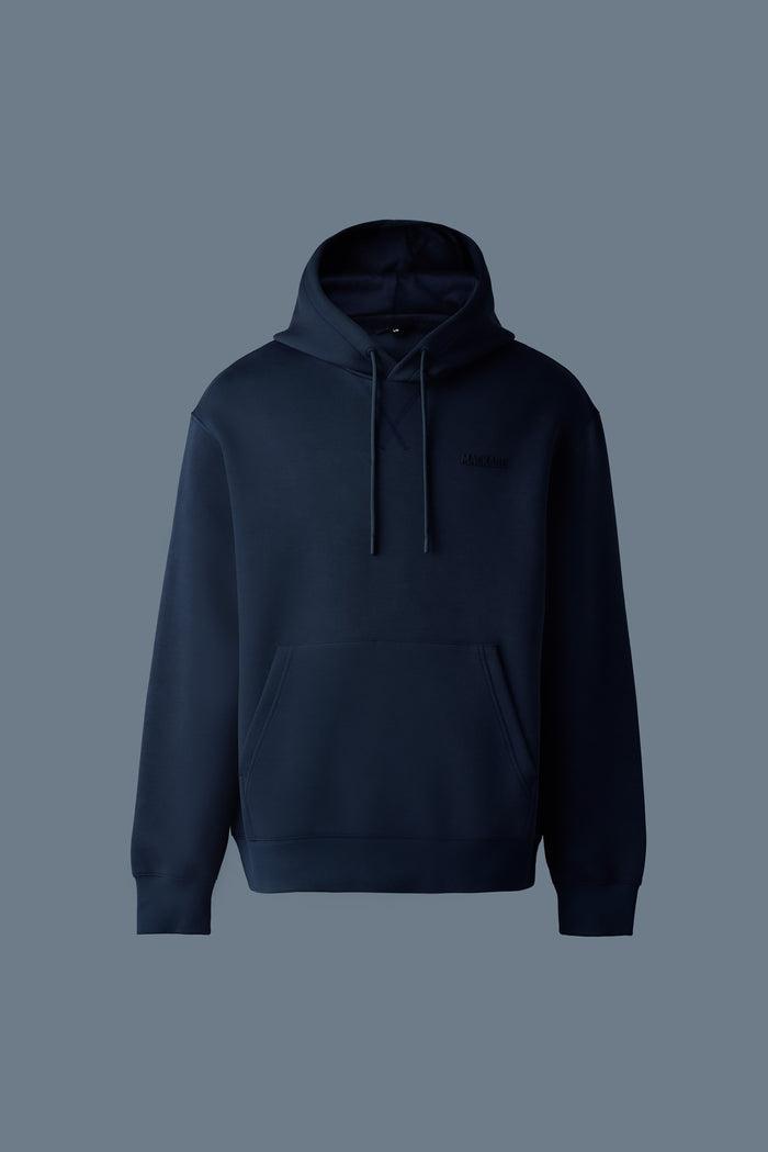 Mackage Krystian Double-Face Jersey Hoodie- Navy Product Image