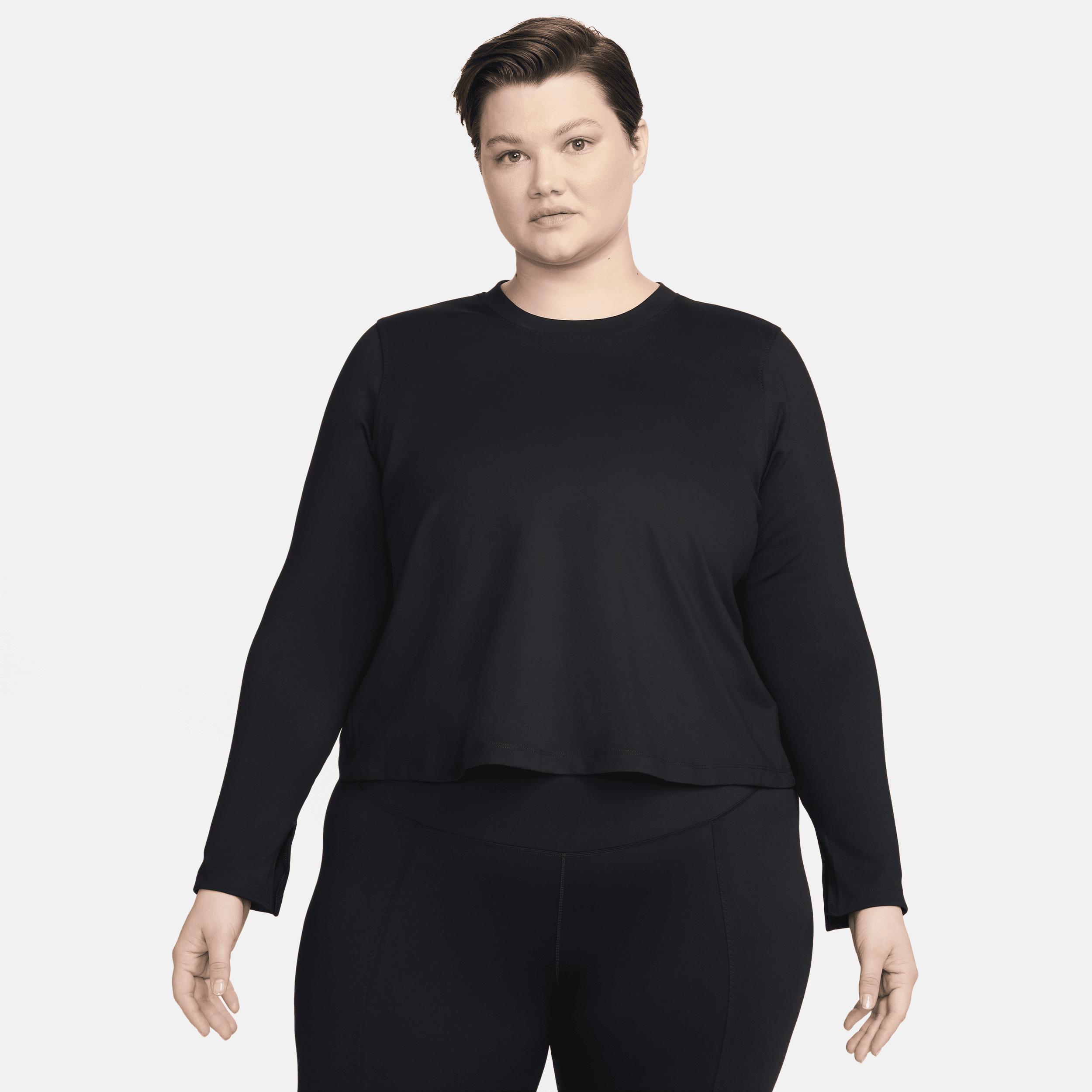 Nike Women's One Fitted Dri-FIT Long-Sleeve Top (Plus Size) Product Image