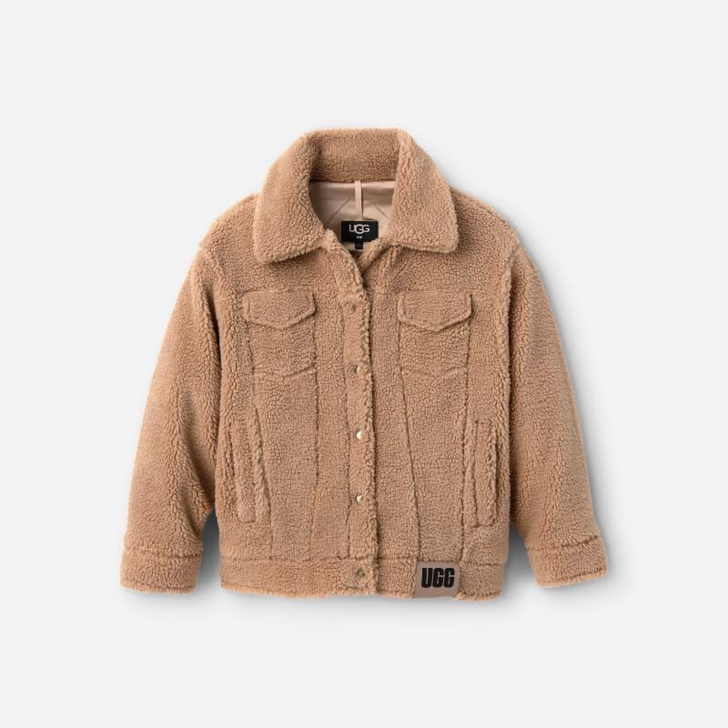 Womens Frankie Faux Shearling Trucker Jacket Product Image