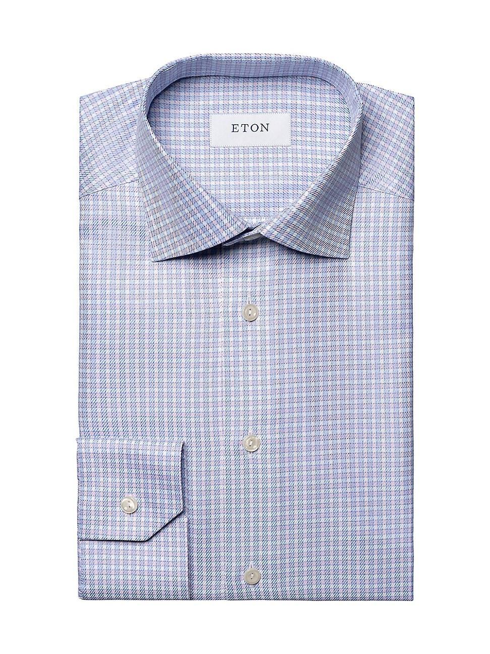 Mens Slim-Fit Check Twill Shirt Product Image