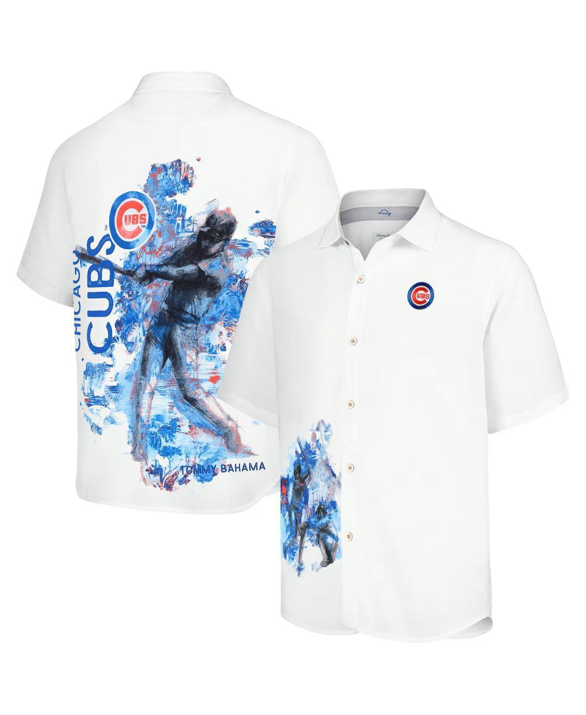 Tommy Bahama Mens White Chicago Cubs Veracruz Ace Islanders Button-Up Shirt Product Image