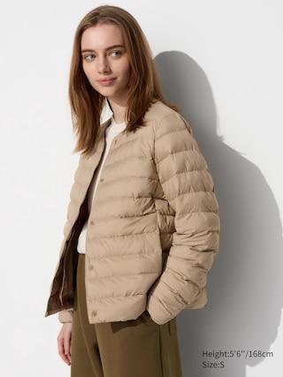 Womens Pufftech Compact Jacket with Anti-Static Beige XS UNIQLO US product image