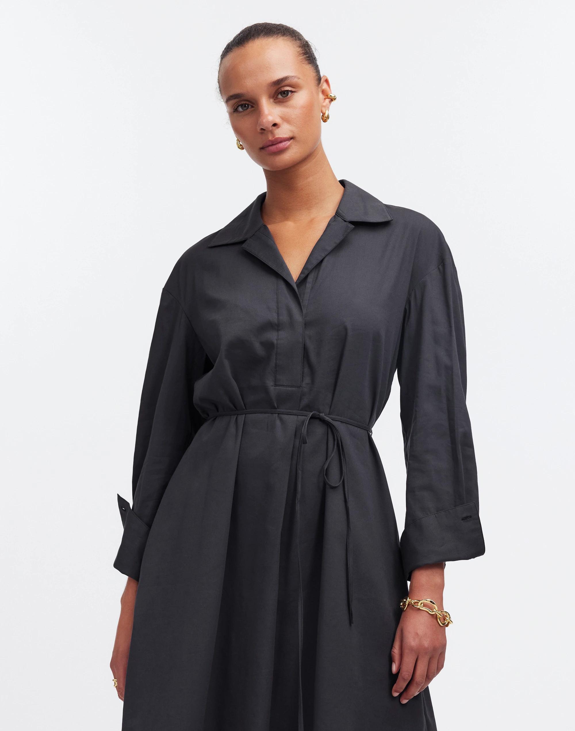 Belted Mini Shirtdress Product Image