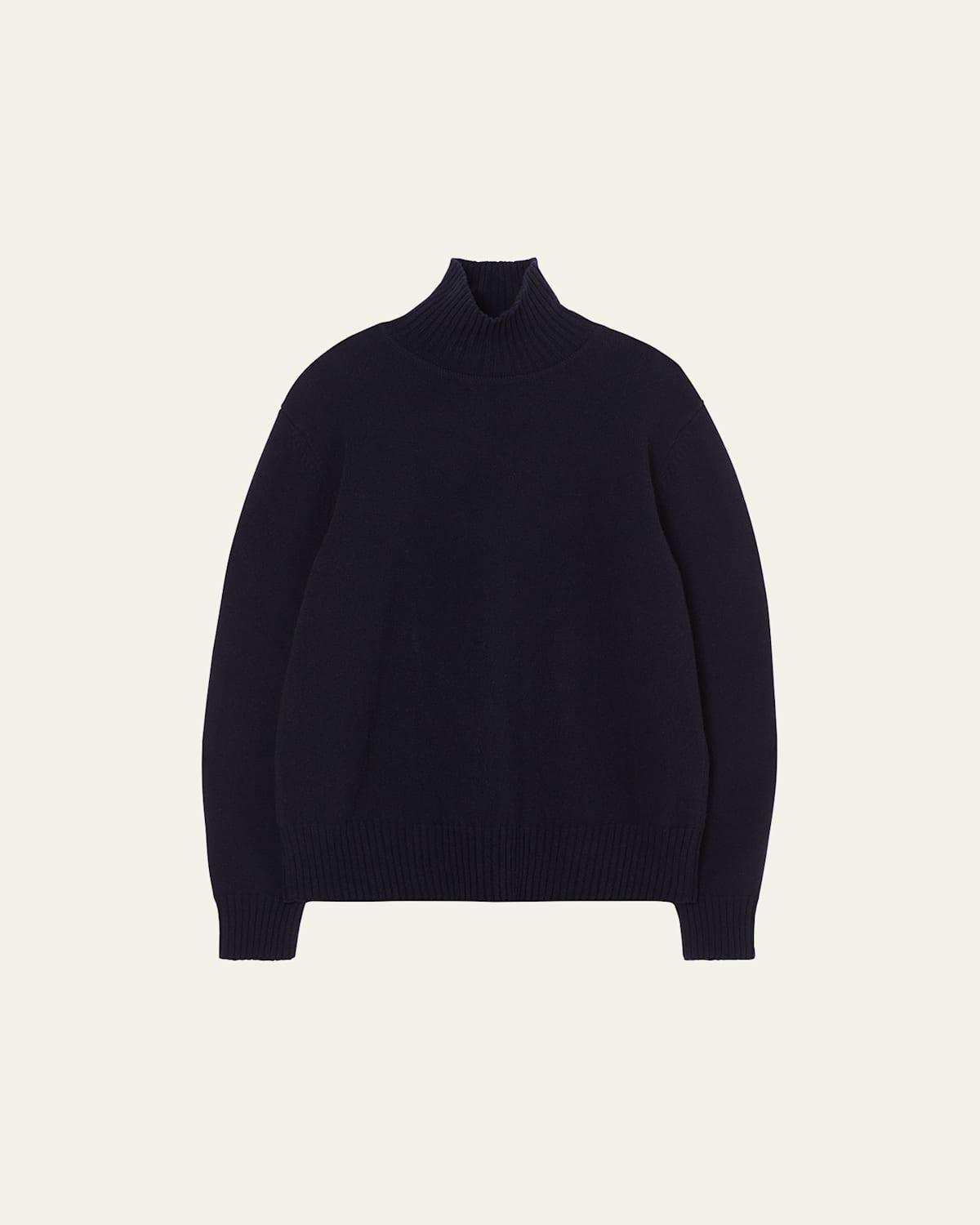 Mens Turtleneck Wool-Cashmere Sweater Product Image