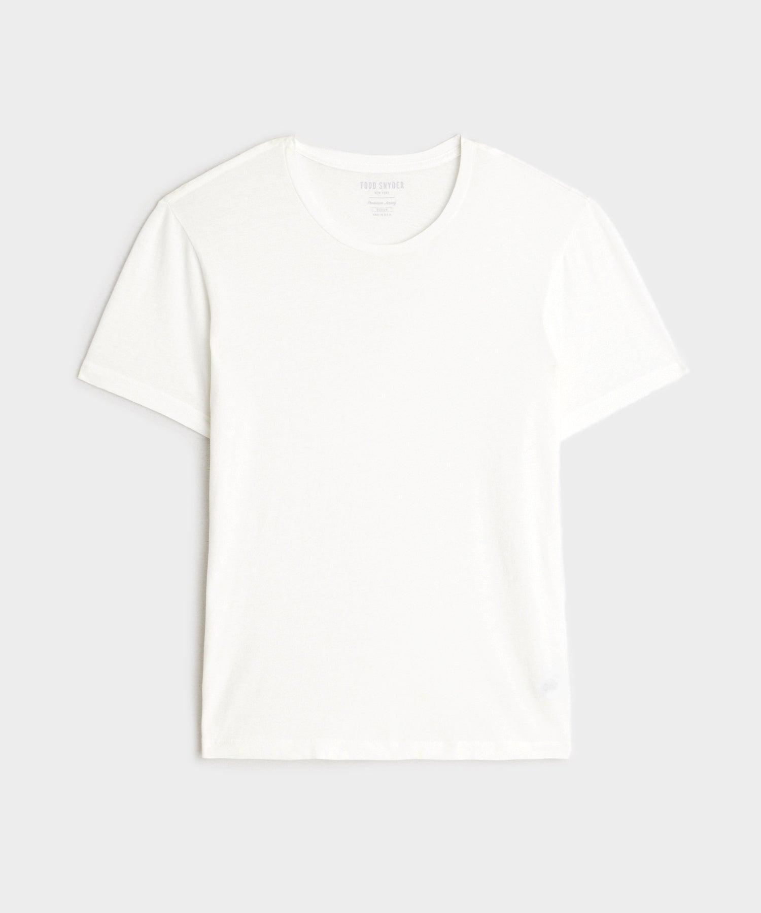 Made in L.A. Premium Jersey T-Shirt in White Product Image