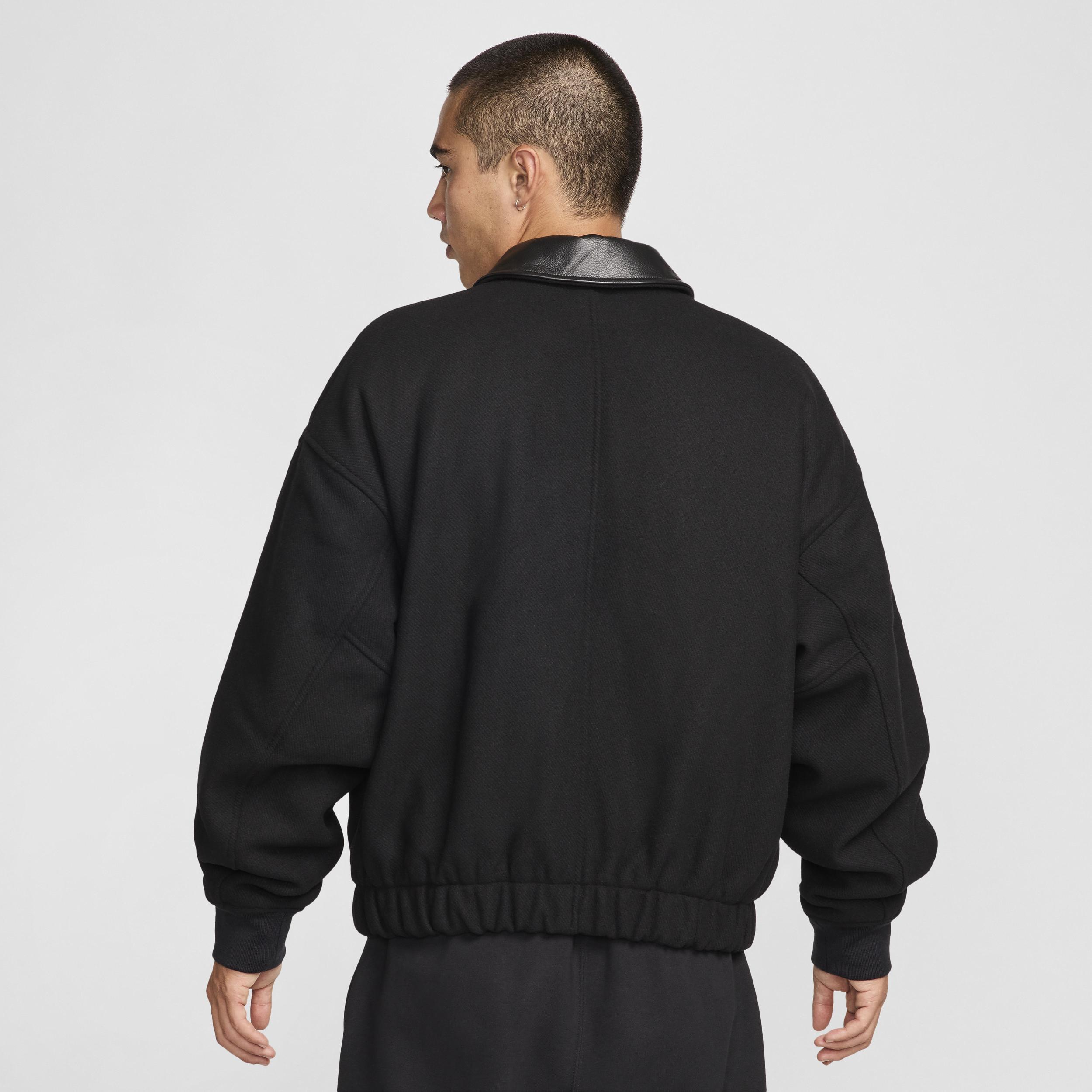 Nike Men's Solo Swoosh Wool Varsity Jacket Product Image