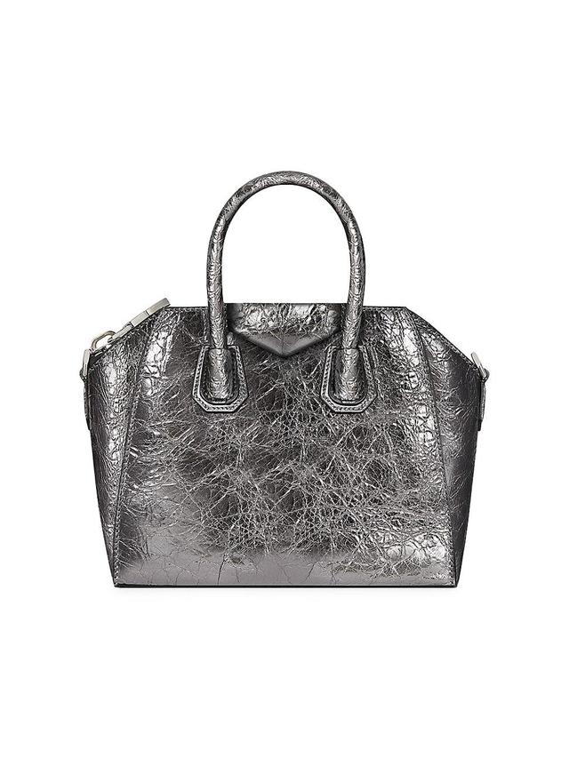 Womens Mini Antigona Bag In Laminated Leather Product Image