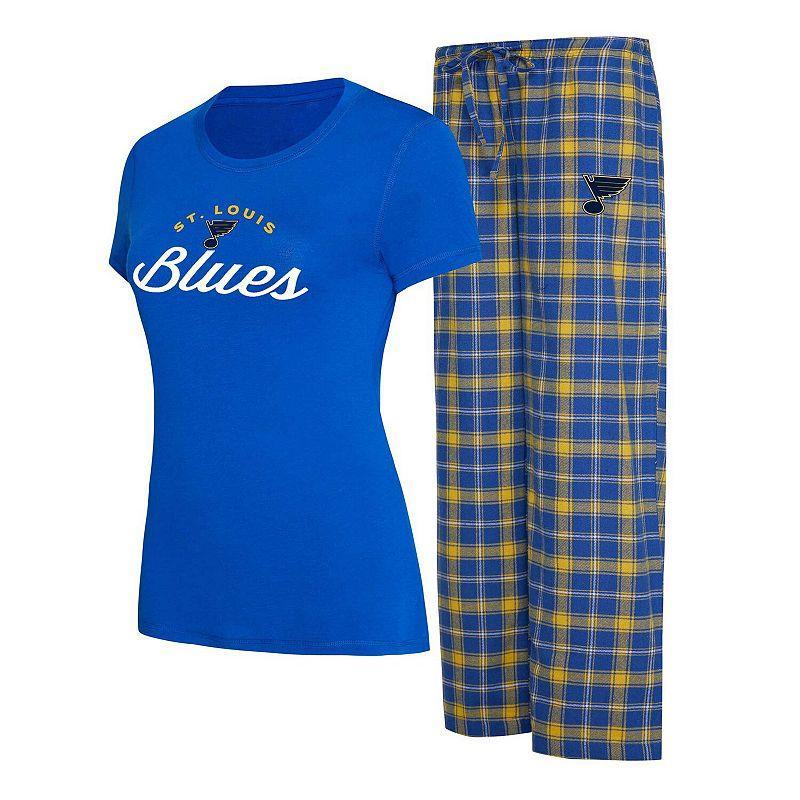 Womens Concepts Sport /Gold St. Louis s Arctic T-Shirt & Pajama Pants Sleep Set Product Image