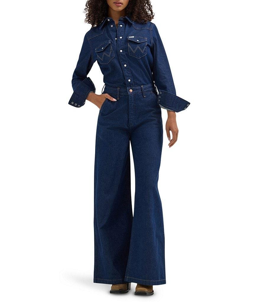 Wrangler Long Sleeve Button Front Trouser Coverall Product Image