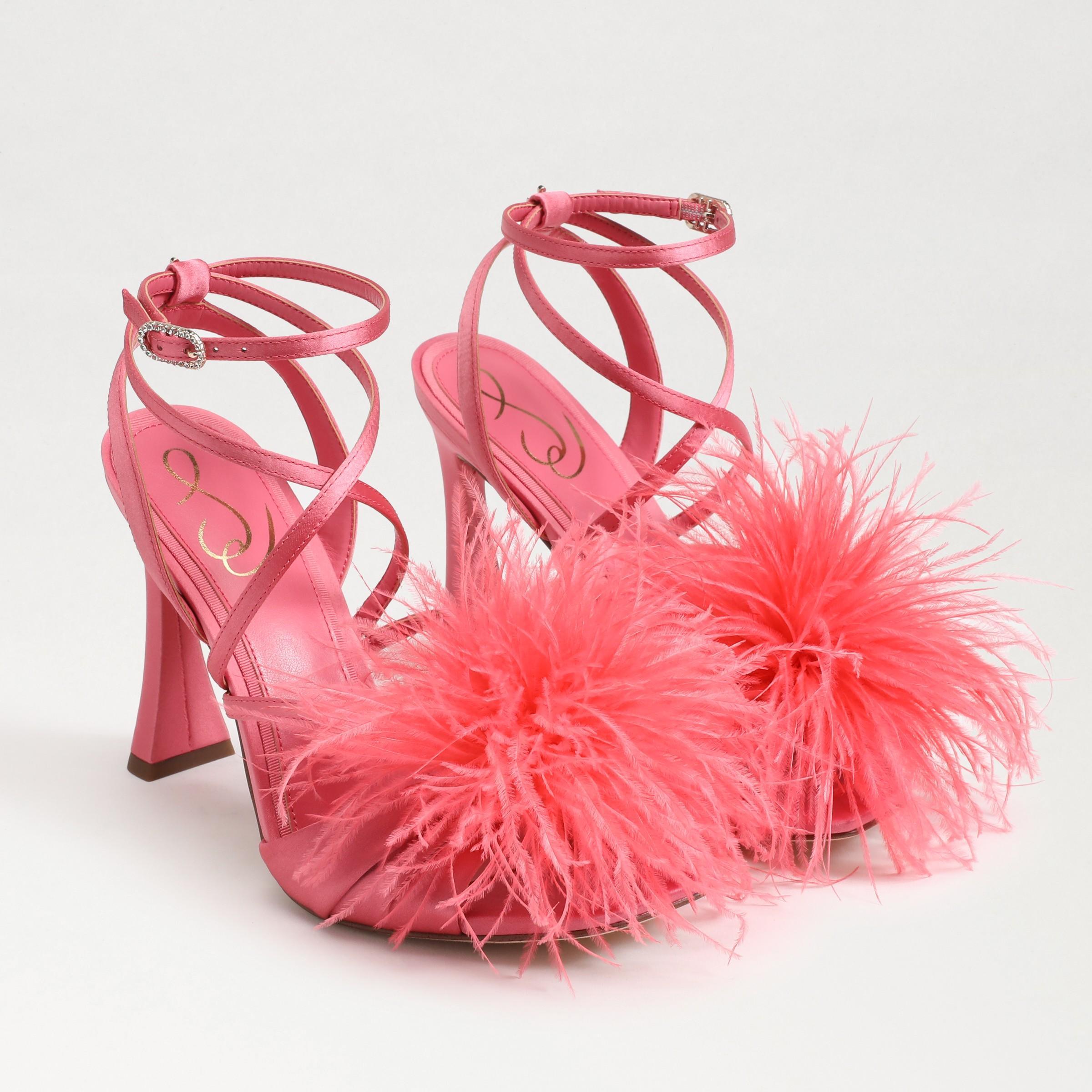 Sam Edelman Layton Feather Strappy Heel Rose Quartz Product Image