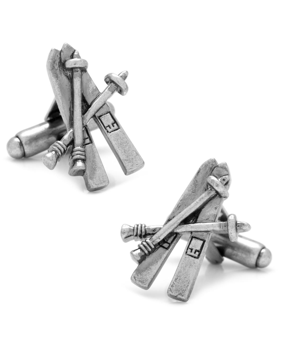 Ski Cufflinks - Silver Product Image