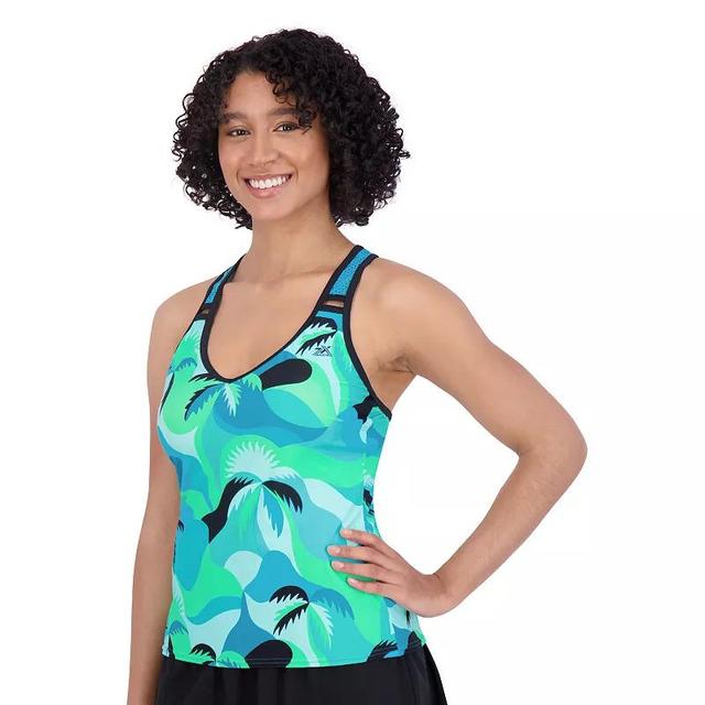 Womens ZeroXposur UPF 30+ Mist O-Ring Action Swim Tankini Product Image