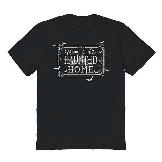 Mens Home Sweet Haunted Home Halloween Graphic Tee Product Image