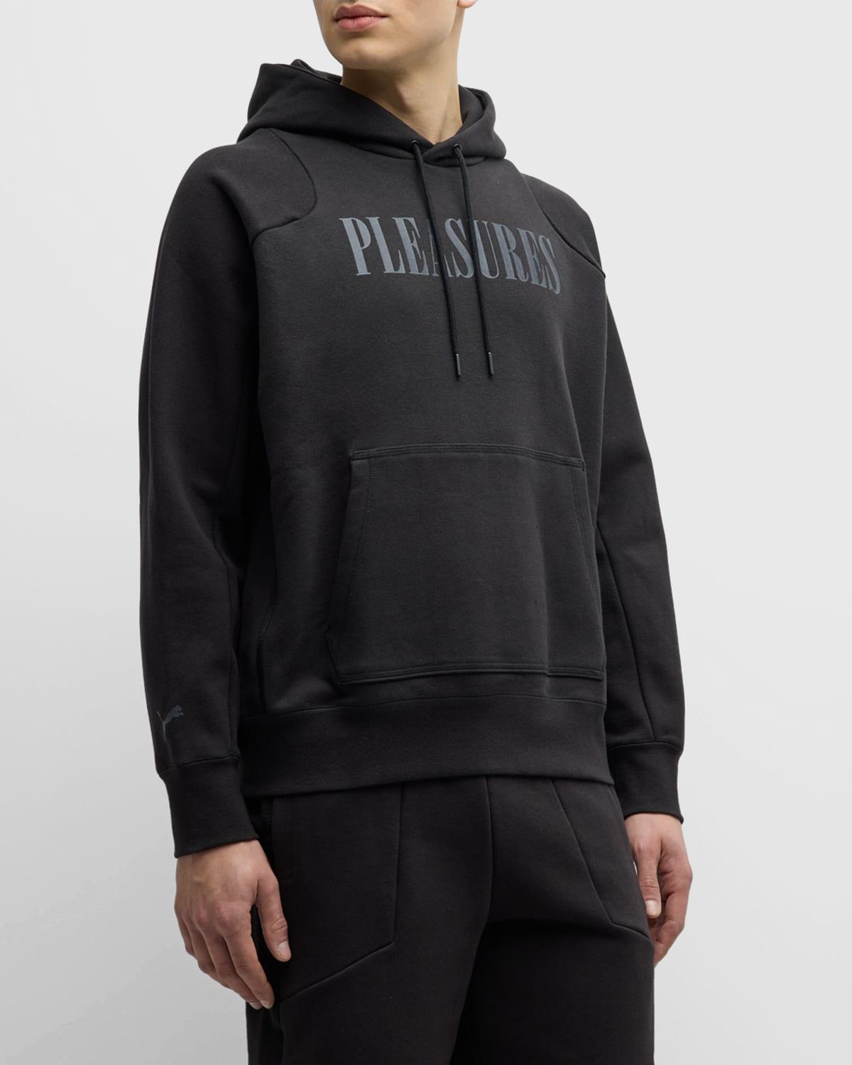 x Pleasures Mens Tonal Logo Hoodie Product Image