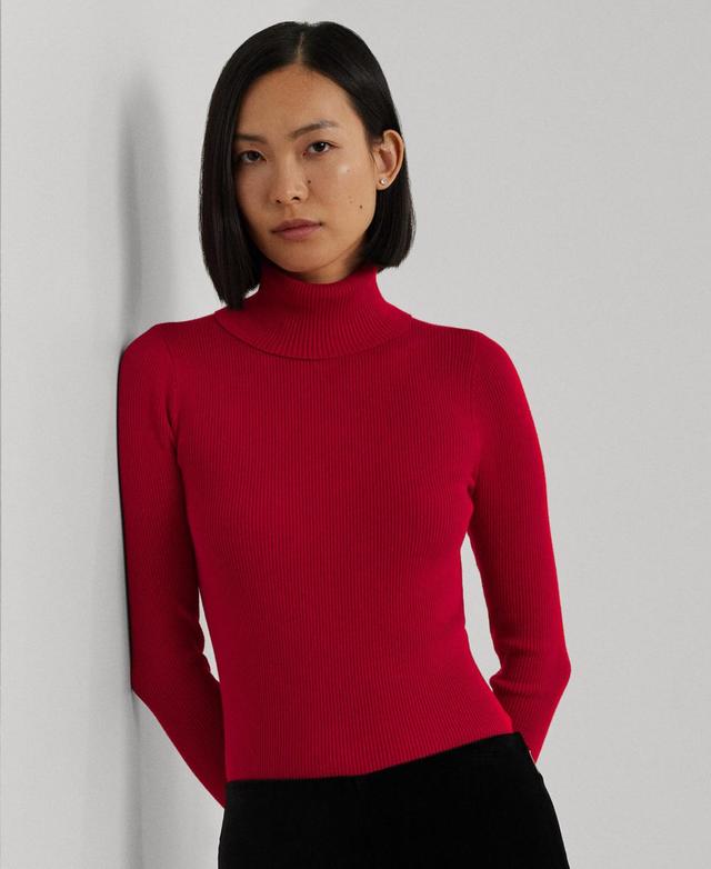 Lauren Ralph Lauren Womens Ribbed Turtleneck Sweater Product Image