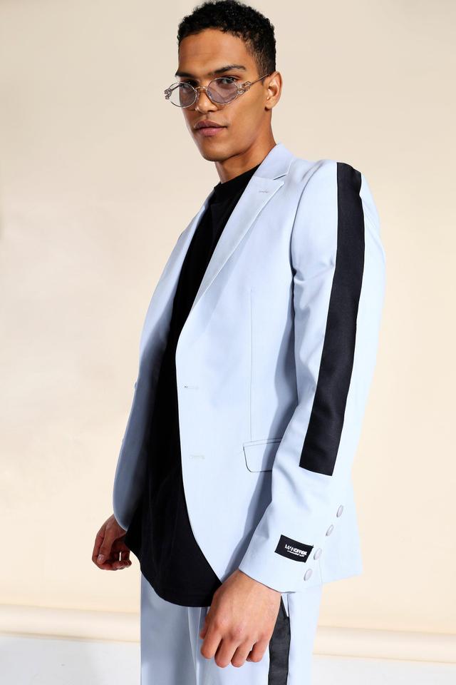 Skinny Single Breasted Tape Suit Jacket | boohooMAN USA Product Image