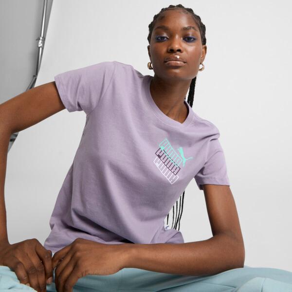 PUMA Stacked Up Logo Women's T-Shirt Product Image