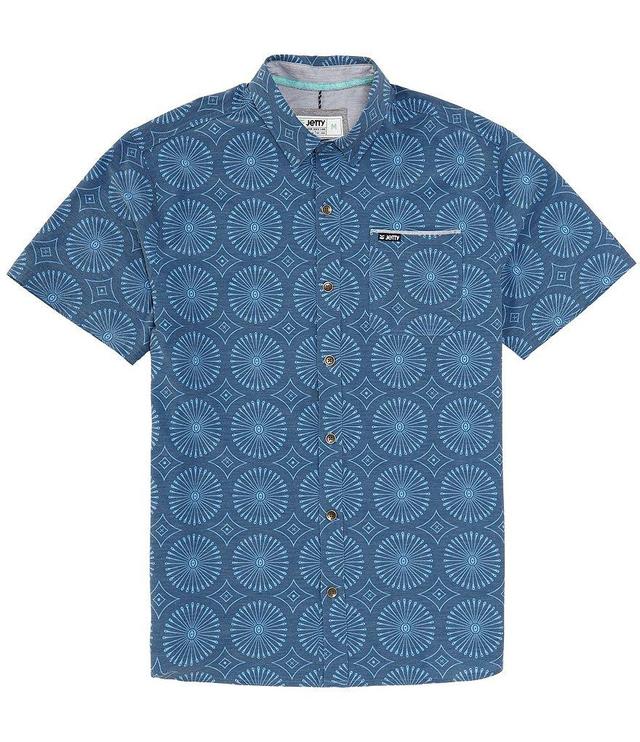 JETTY Garwood Short Sleeve Printed Woven Shirt Product Image