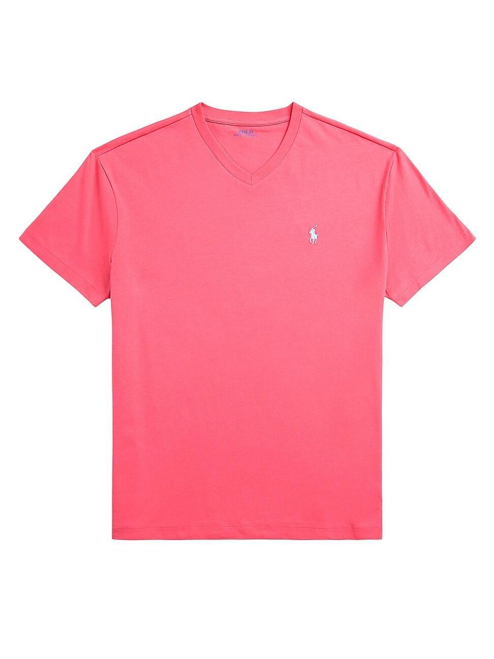 Men's Classic-fit Jersey V-neck T-shirt In Garden Pink Product Image