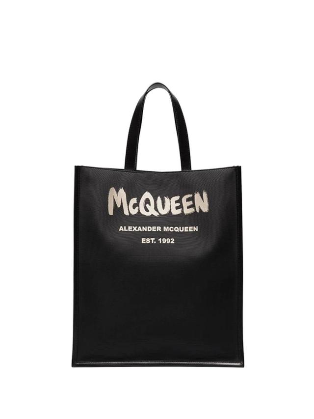 Brushed Logo Tote Bag In Black Product Image