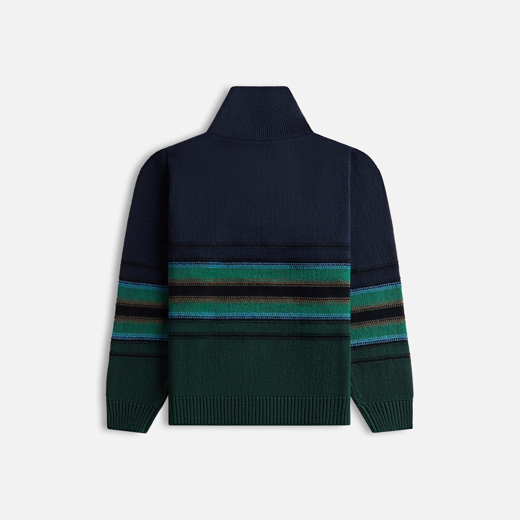 Craig Green Tape Knit Polo - Navy Green / Multi Male Product Image