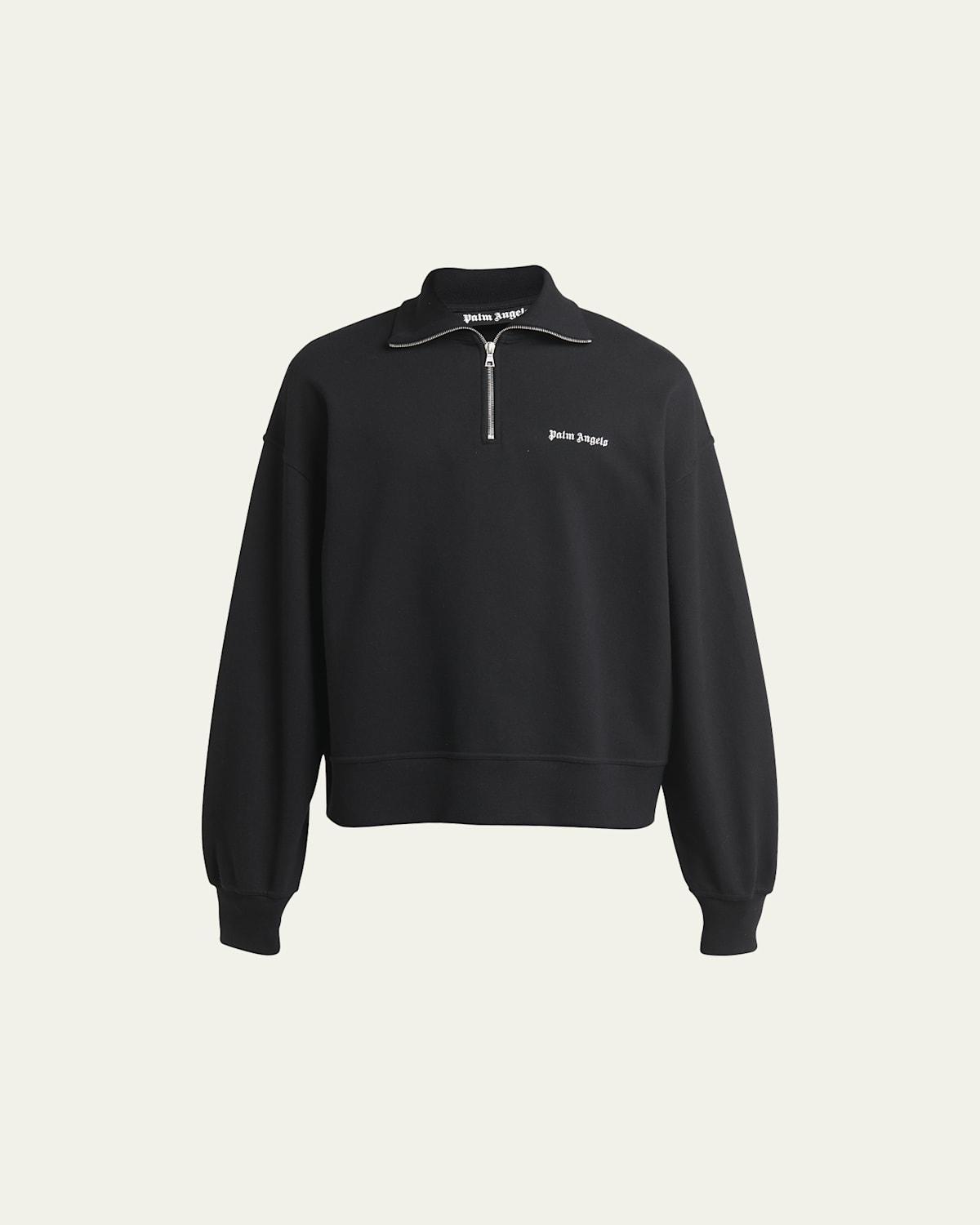 Mens Quarter-Zip Terry Logo Sweatshirt Product Image