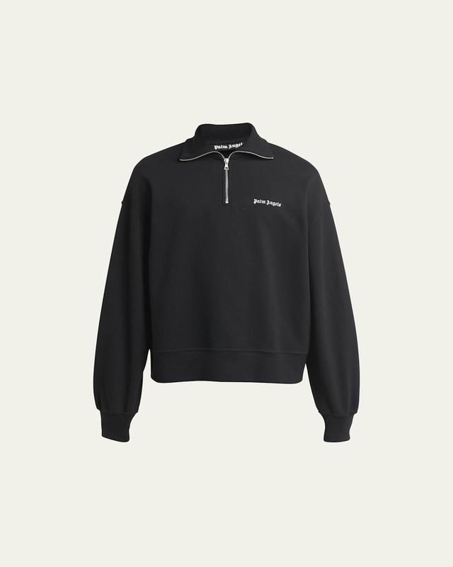 Mens Quarter-Zip Terry Logo Sweatshirt Product Image