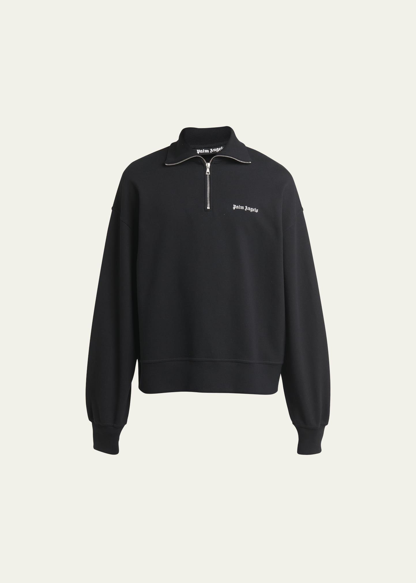 Mens Quarter-Zip Terry Logo Sweatshirt Product Image