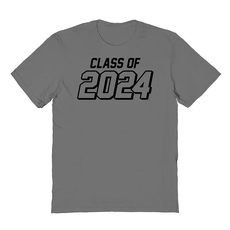 Mens COLAB89 by Threadless Class Of 2024 Graduate Graphic Tee, Womens Grey Product Image