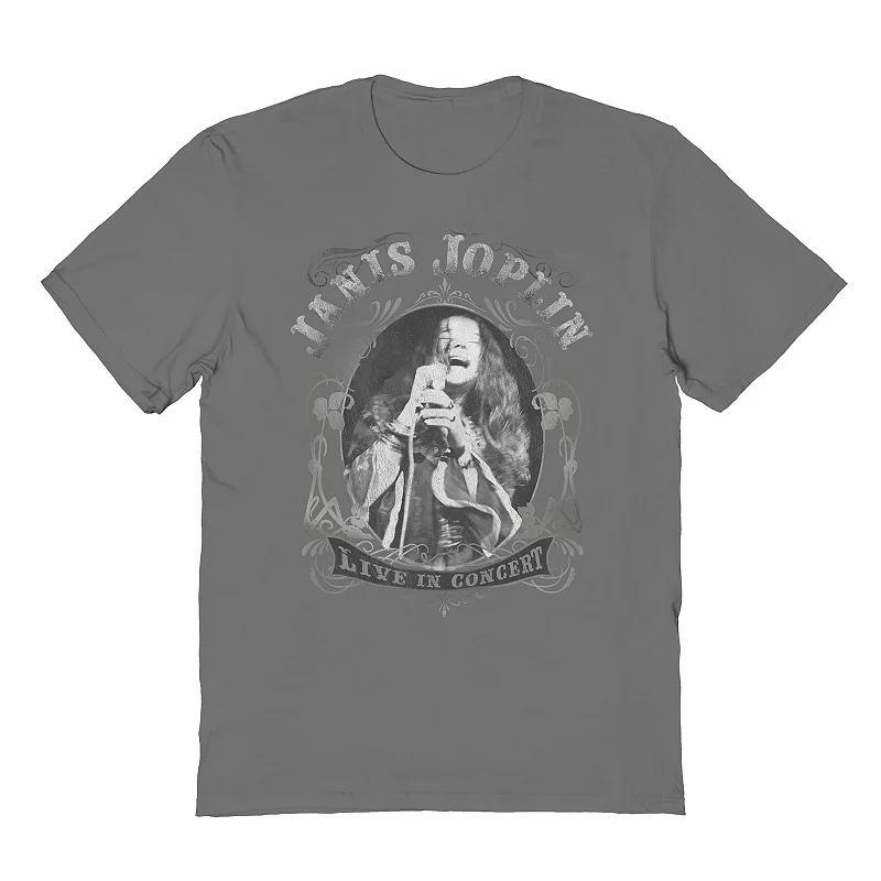 Mens Janis Live Graphic Tee Grey Product Image