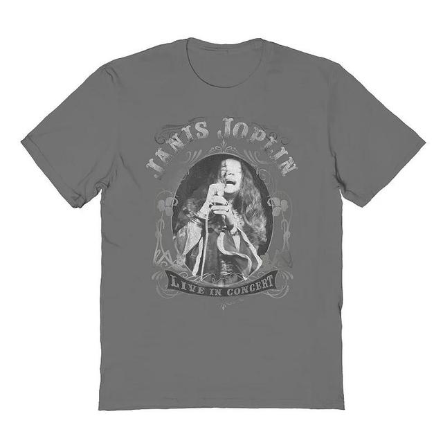 Mens Janis Live Graphic Tee Grey Product Image