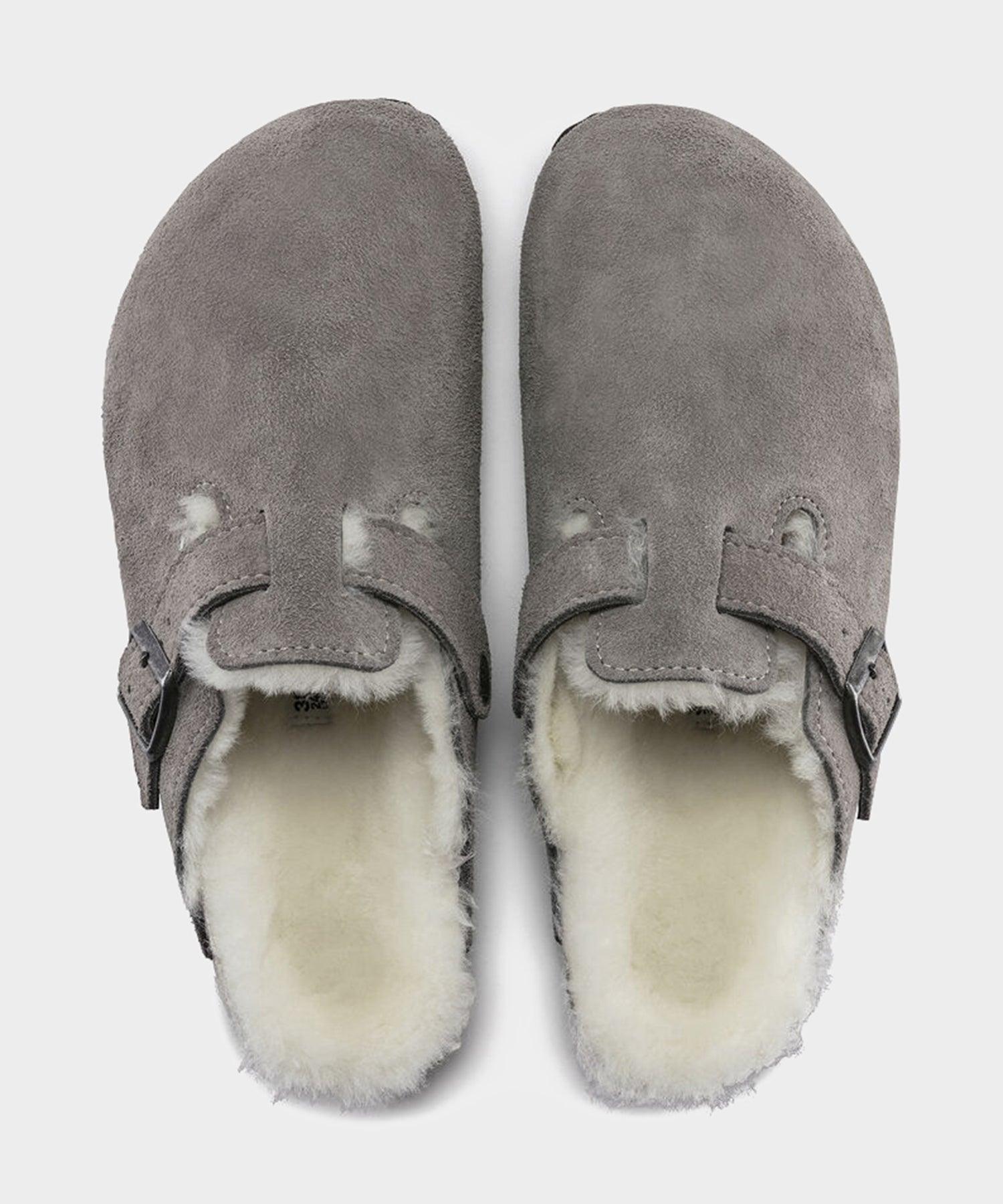 Birkenstock Boston Shearling in Stone Product Image