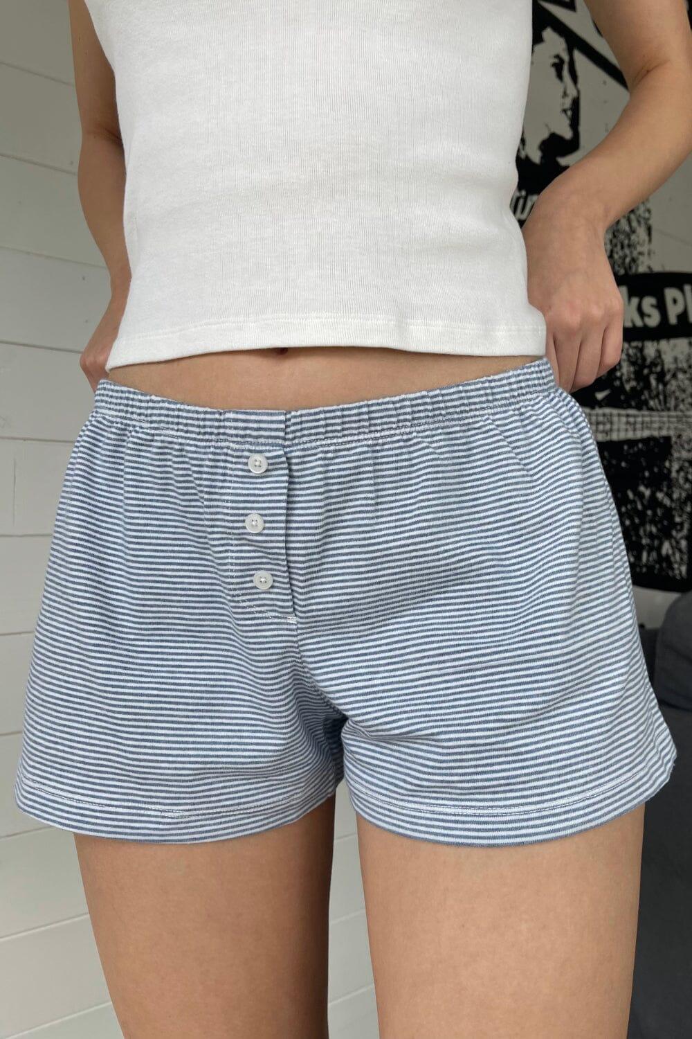 Keira Striped Sweatshorts Product Image