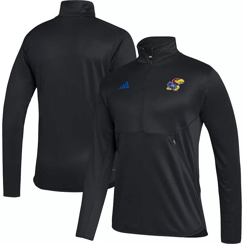 Mens adidas Kansas Jayhawks 2023 Sideline AEROREADY Half-Zip Top Product Image