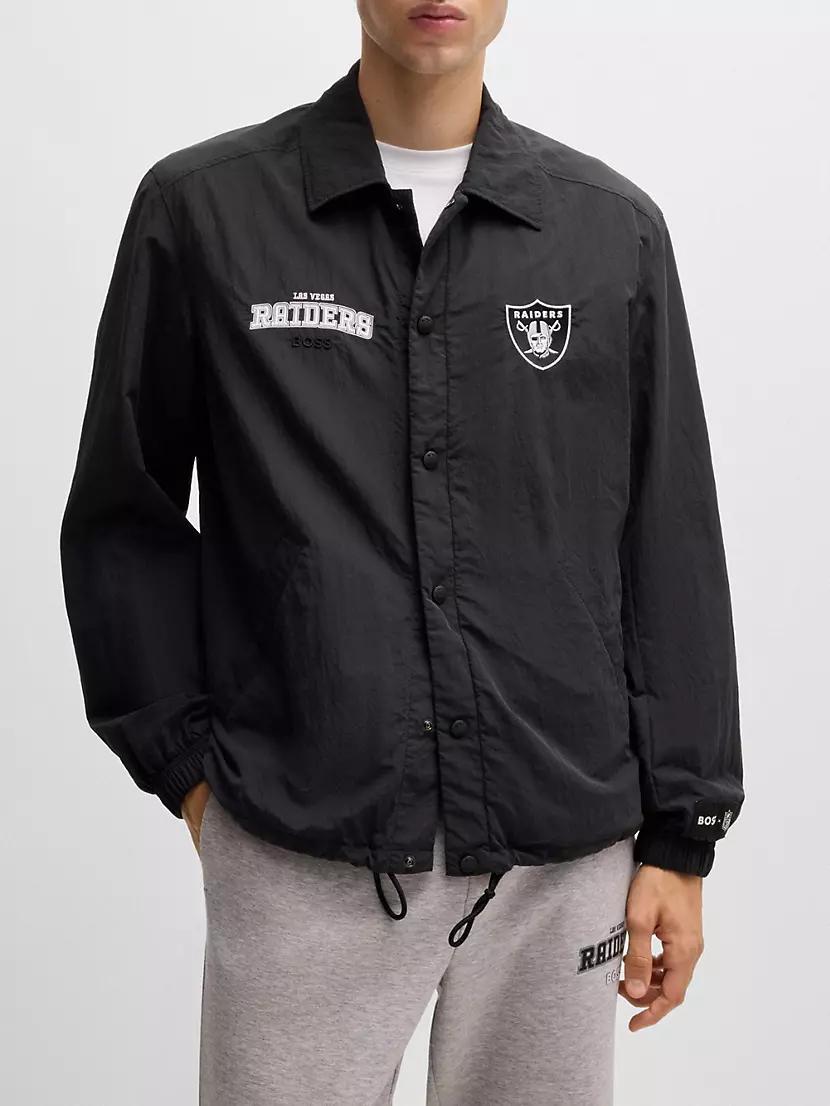 Mens BOSS x NFL Water-Repellent Jacket with Embroidered Branding Product Image