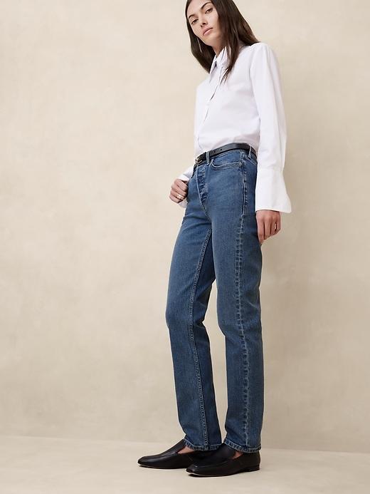 High-Rise Straight Jean Product Image