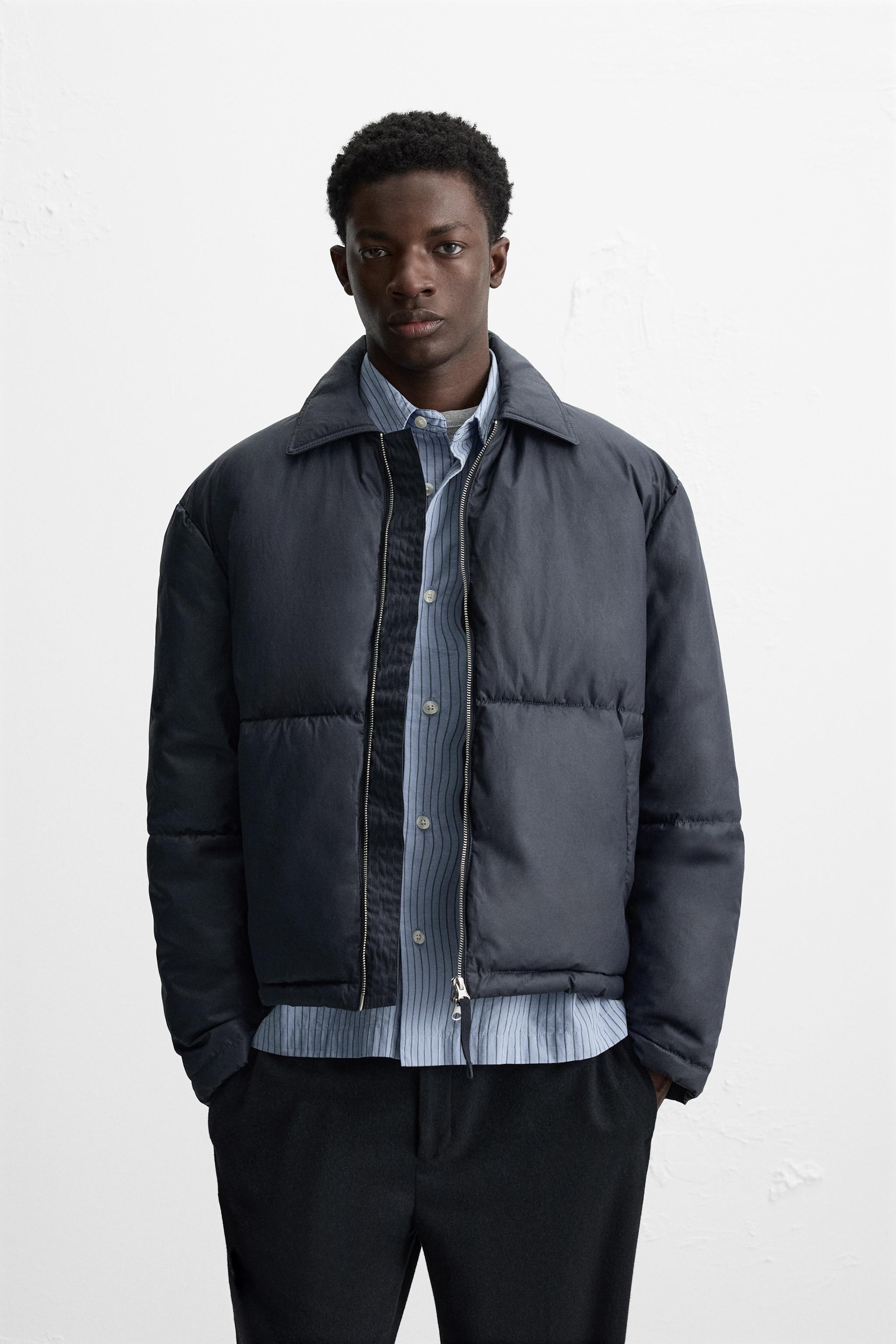 WAXED EFFECT PUFFER JACKET Product Image